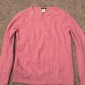 Pink J Crew sweater